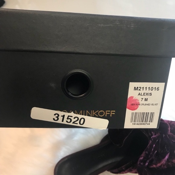 Rebecca Minkoff Alexis Velvet Bow Mules Slides - Picture 3 of 5